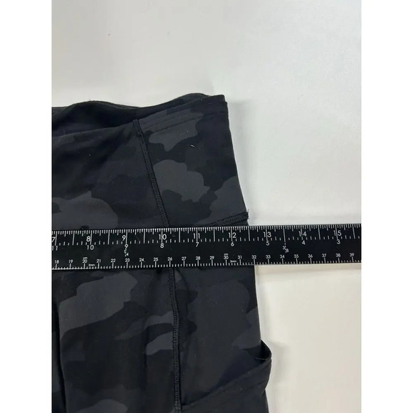 Lululemon Legging 4 Fast Free HR Tight Br Nulux 365 Camo Deep Coal Pocket Flaw - Picture 5 of 10